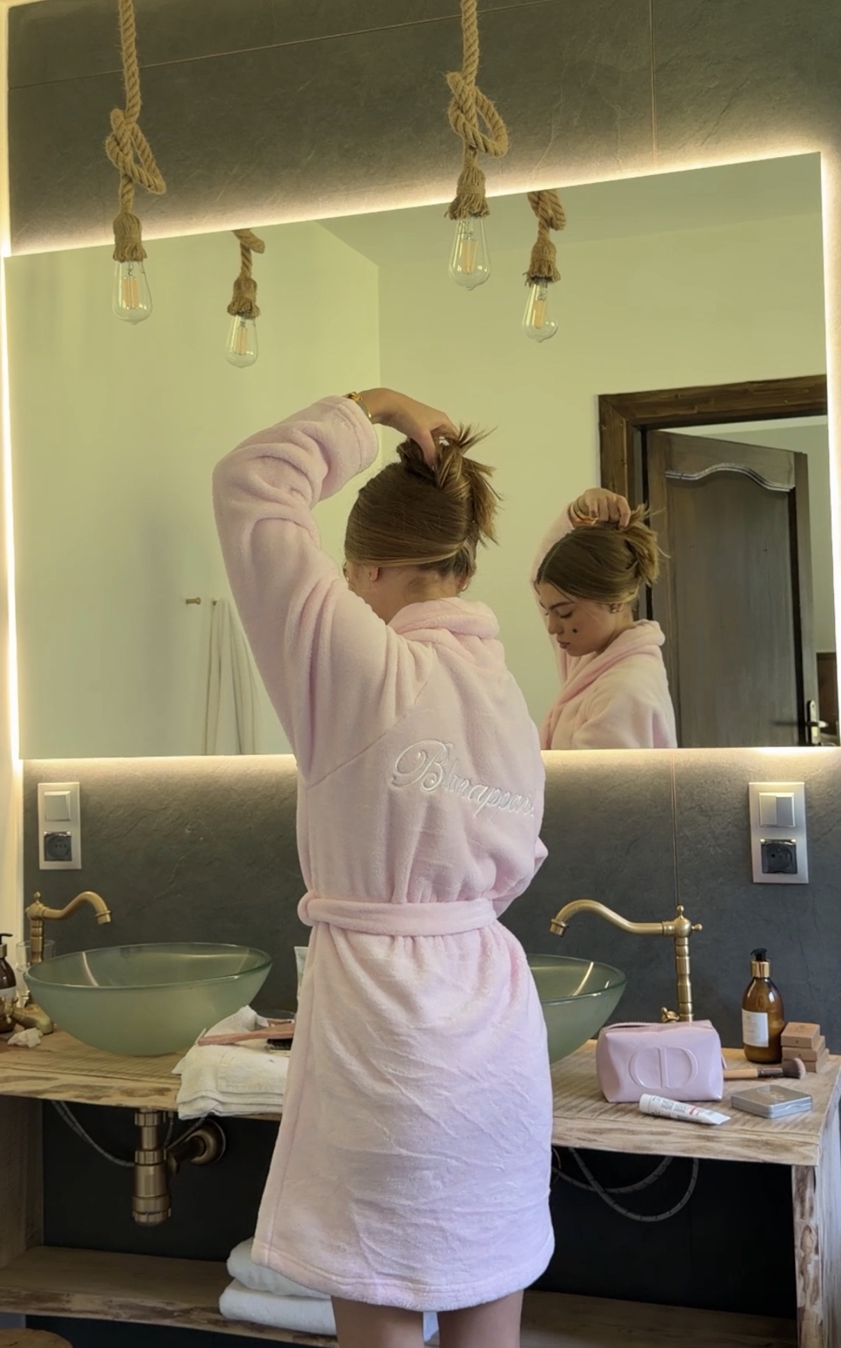 Szlafrok Blan Pinklove